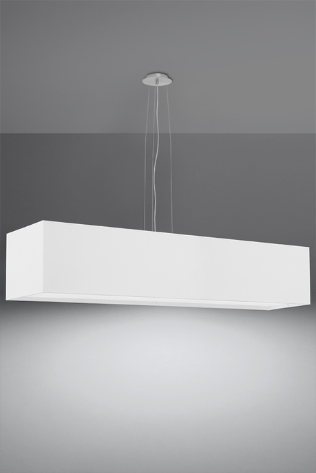 Żyrandol SANTA 120 biały + 5x Żarówka LED E27 4000K Zimna 7,5W 650lm