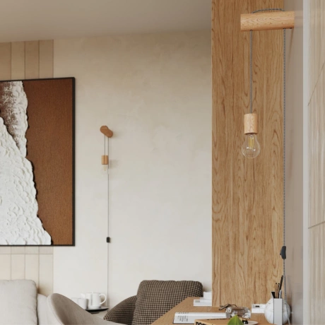 Kinkiet NIMBI E27 z włącznikiem