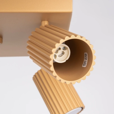 Plafon KARBON 4 złoty