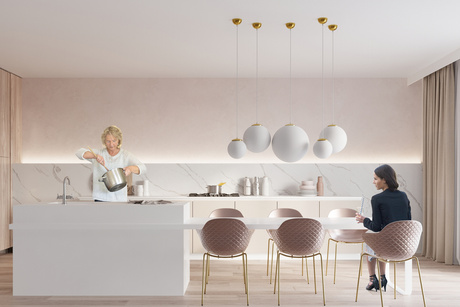 Lampa wisząca UGO 20 złota + 1x Żarówka LED E27 3000K Ciepła 7,5W 620lm