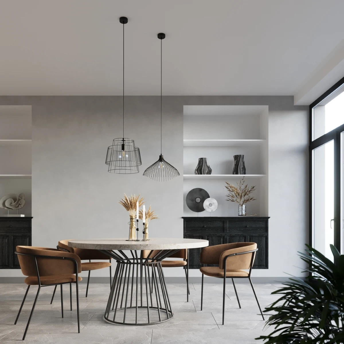 Lampa wisząca GATE czarna