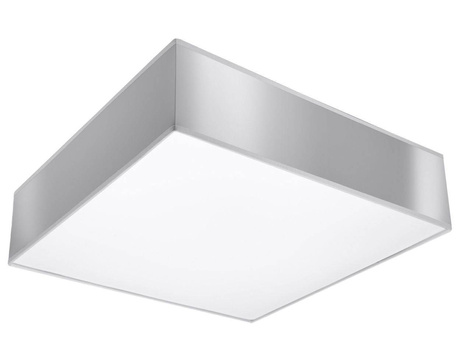 Plafon sufitowy HORUS 35 SZARY + 2x Żarówka LED E27 3000K Ciepła 7,5W 620lm