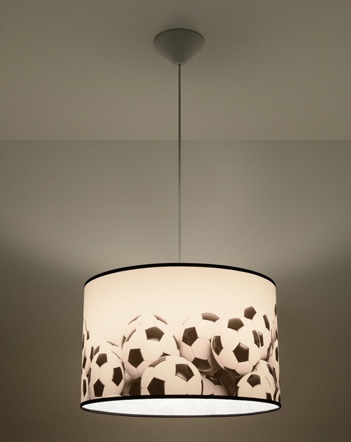 Lampa wisząca PIŁKA B 40 + 1x  Żarówka LED E27 4000K Zimna 7,5W 650lm