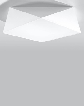 Plafon HEXA 45 BIAŁY + 3x Żarówka LED E27 4000K Zimna 7,5W 650lm