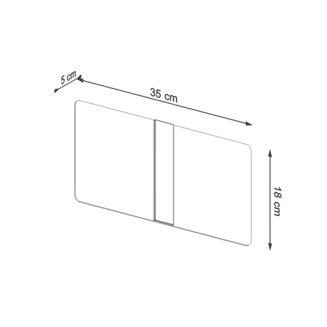 Kinkiet AZALIA + 2x Żarówka LED G9 4000K Zimna 4,5W 530lm