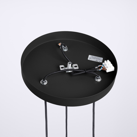 Lampa wisząca HALO 3P czarna + 3X Żarówka LED G9 4000K Zimna 4,5W 460lm