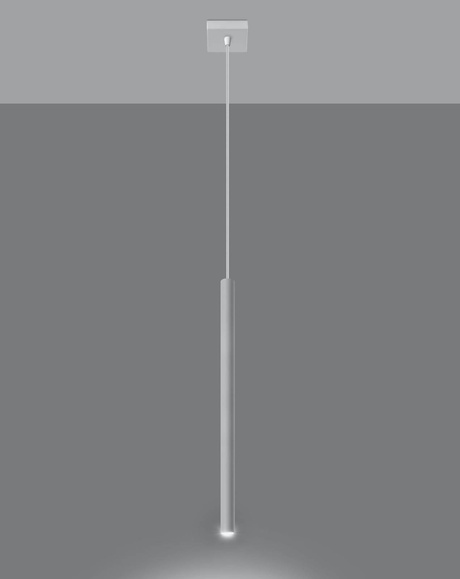 Lampa wisząca PASTELO 1 biała + 1x Żarówka LED G9 3000K Ciepła 4,5W 510lm