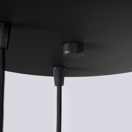 Lampa wisząca HALO 3P czarna + 3X Żarówka LED G9 3000K Ciepła 4,5W 450lm