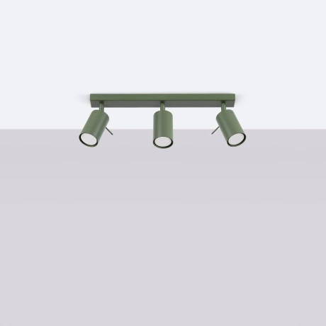 Plafon RING 3L zielony oliwkowy