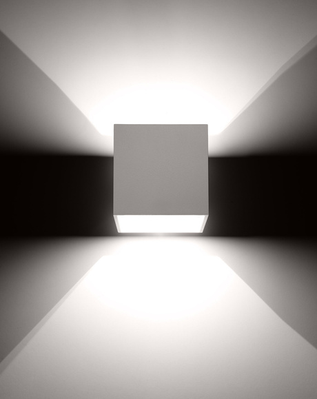 Kinkiet QUAD 1 biały + 1x Żarówka LED G9 3000K Ciepła 4,5W 510lm