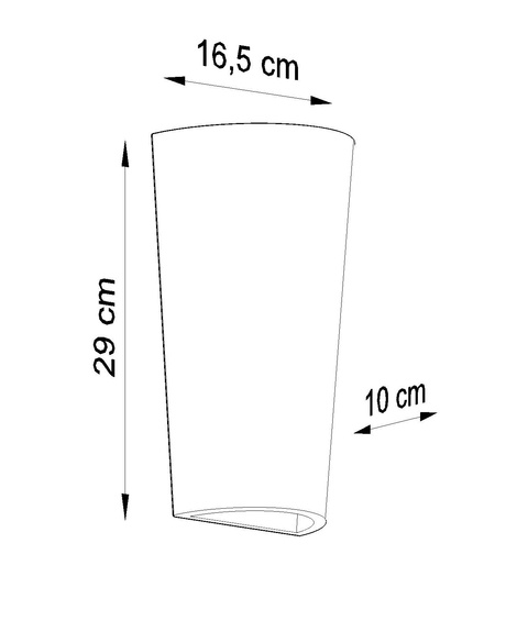 Kinkiet ceramiczny LANA biały + 1x Żarówka LED E27 4000K Zimna 7,5W 650lm