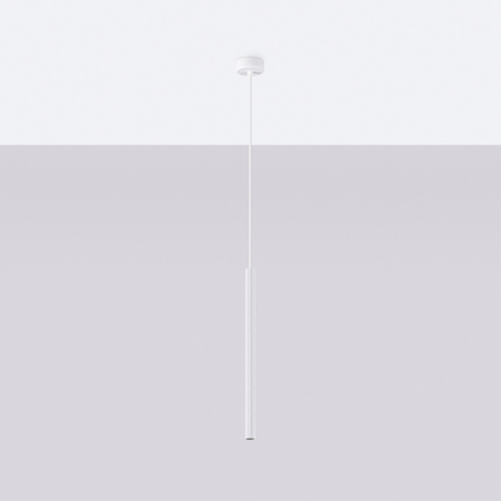 Lampa wisząca ARCHE 1 biała + 1x Żarówka LED G9 3000K Ciepła 4,5W 450lm