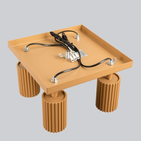 Plafon KARBON 4 złoty