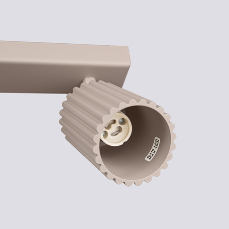 Plafon KARBON 3L taupe + 3X Żarówka LED GU-10 3000K Ciepła 7W 510lm