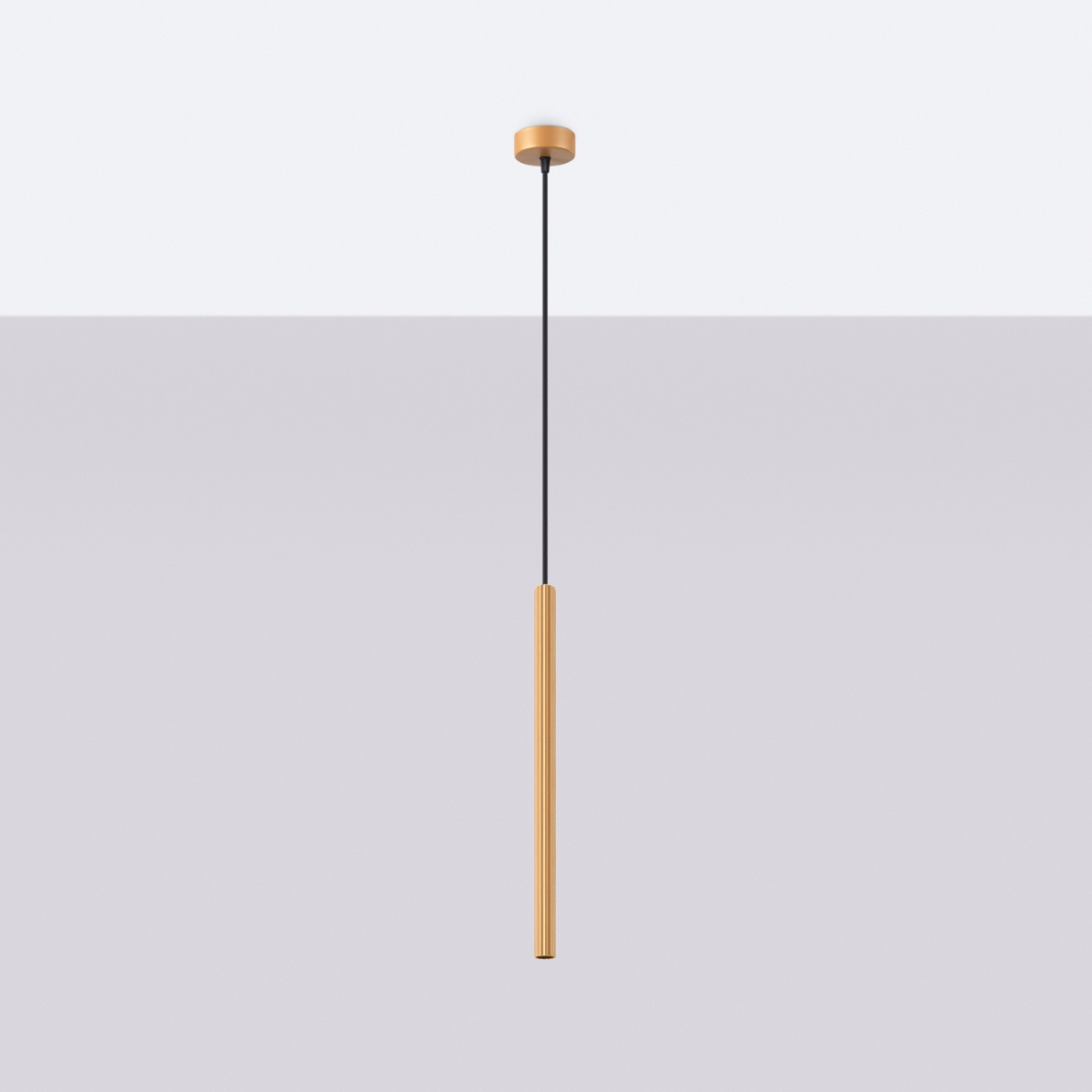 Lampa wisząca ARCHE 1 złota + 1x Żarówka LED G9 4000K Zimna 3W 204lm