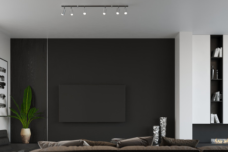 Plafon RING 4 chrom + 4x Żarówka LED GU-10 3000K Ciepła 7W 620lm