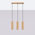 Lampa wisząca KARBON 3L złoty