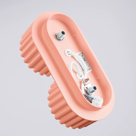 Plafon AURA 2 brzoskwiniowy Gx53