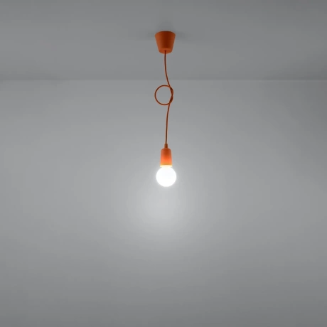 Lampa wisząca DIEGO 1 pomarańczowa