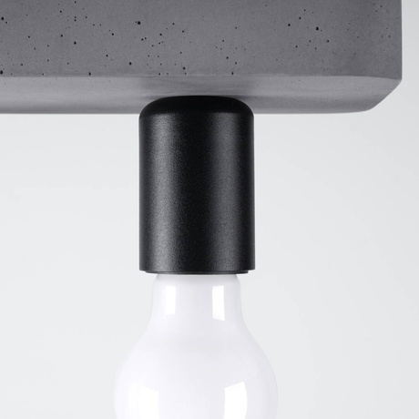 Plafon TAVO 3 + 3x Żarówka LED E27 4000K Zimna 7,5W 690lm