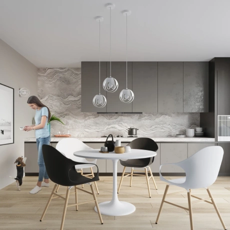 Lampa wisząca TULOS 1 biały