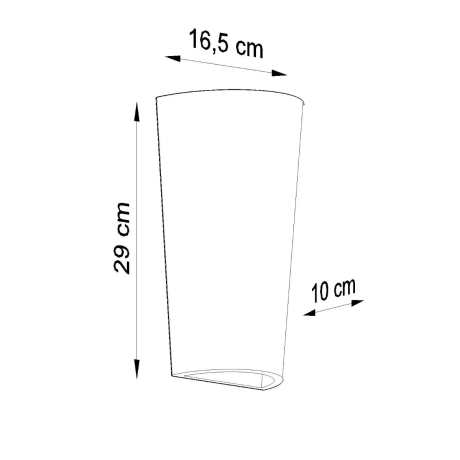 Kinkiet ceramiczny LANA biały