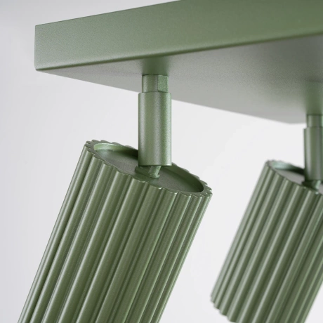 Plafon KARBON 4 zielony oliwkowy