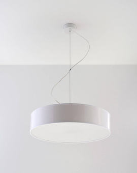 Lampa wisząca ARENA 45 BIAŁA  + 3x Żarówka LED E27 4000K Zimna 7,5W 650lm