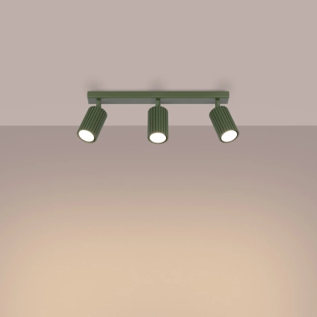 Plafon KARBON 3L zielony oliwkowy