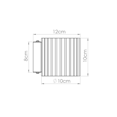Kinkiet AURA ochra czerwona G9 + 1X Żarówka LED G9 3000K Ciepła 4,5W 450lm