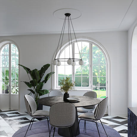 Żyrandol YOLI 5 + 5x Żarówka LED G9 4000K Zimna 4,5W 460lm