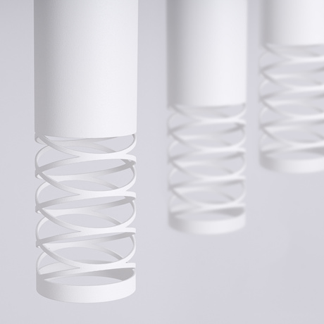 Lampa wisząca LAMI 3L biały + 3X Żarówka LED GU-10 3000K Ciepła 7W 510lm