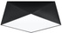 Plafon HEXA 35 CZARNY + 2x Żarówka LED E27 4000K Zimna 7,5W 650lm
