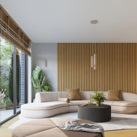 Plafon KARBON 60 taupe