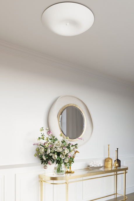 Plafon FUSION 430 + 4x Żarówka LED E27 4000K Zimna 7,5W 650lm