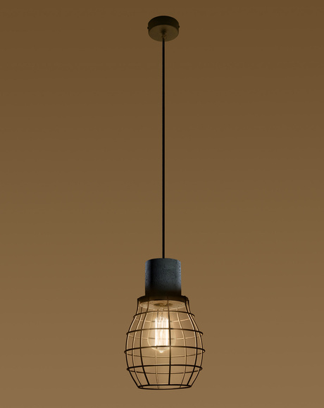 Lampa wisząca LUGO + 1x Żarówka LED E27 4000K Zimna 7,5W 650lm