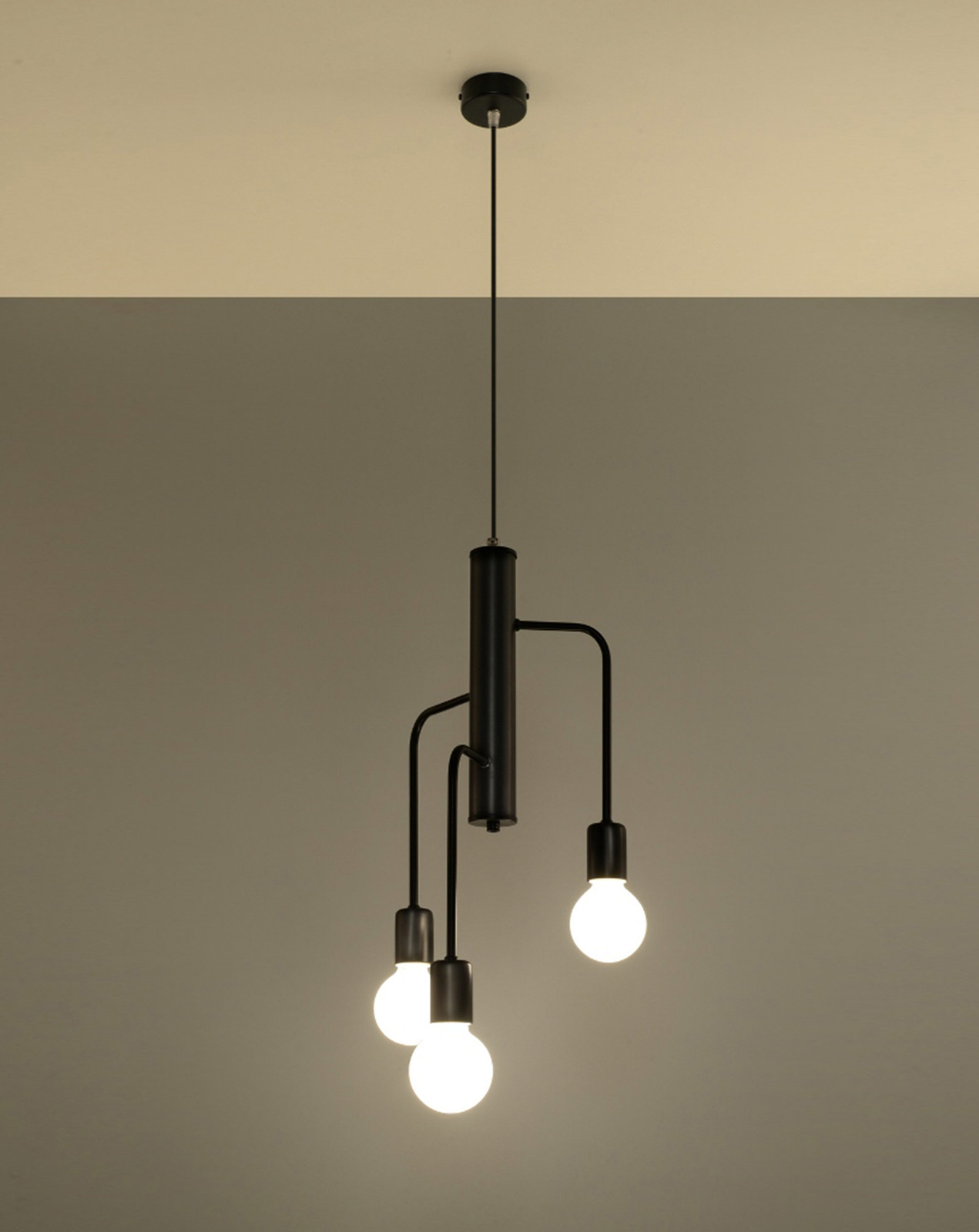 Żyrandol DUOMO 3M + 3x Żarówka LED E27 3000K Ciepła 7,5W 620lm