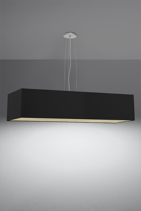 Żyrandol SANTA 120 czarny + 5x Żarówka LED E27 4000K Zimna 7,5W 650lm