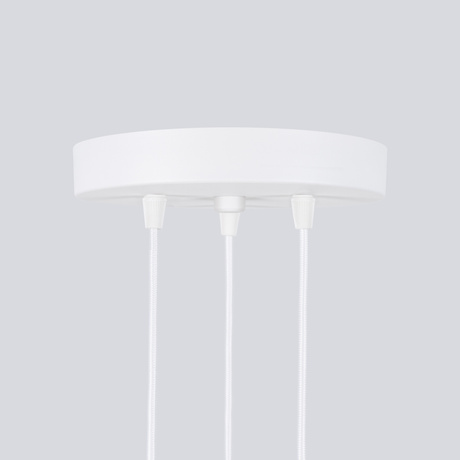 Lampa wisząca KARBON 3P biały + 3x Żarówka LED GU-10 3000K Ciepła 7W 510lm