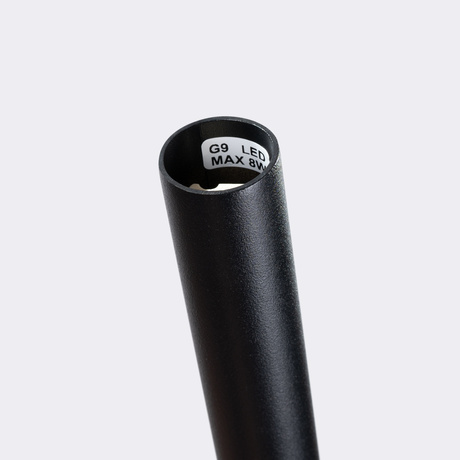 Lampa wisząca BLISS 1 czarna + 1x Żarówka LED G9 3000K Ciepła 4,5W 450lm