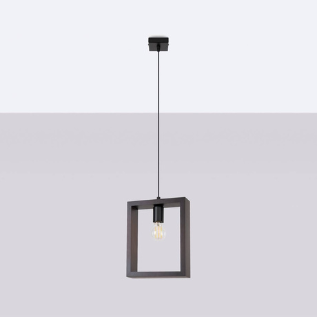 Lampa wisząca ARIES wenge + 1x Żarówka LED E27 4000K Zimna 7,5W 690lm