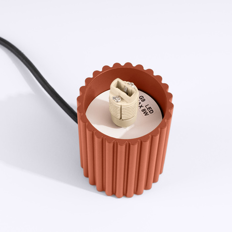 Lampa biurkowa HALO ochra czerwona + 1X Żarówka LED G9 4000K Zimna 4,5W 460lm