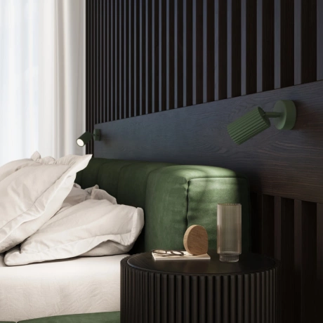 Plafon KARBON 3P zielony oliwkowy