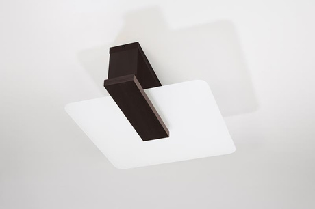 Plafon LAPPO wenge + 2x Żarówka LED E27 4000K Zimna 7,5W 650lm