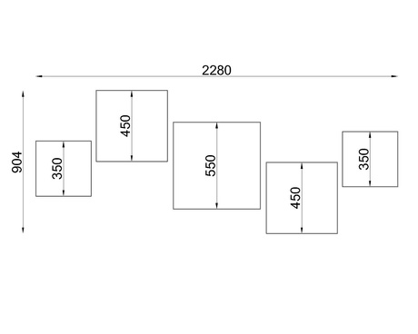 Plafon sufitowy HORUS 55 BIAŁY + 4x Żarówka LED E27 3000K Ciepła 7,5W 620lm