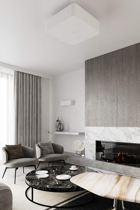 Żyrandol LOKKO 55 biały + 5x Żarówka LED E27 3000K Ciepła 7,5W 620lm