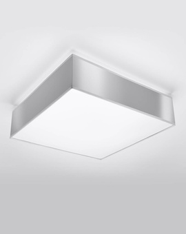 Plafon sufitowy HORUS 35 SZARY + 2x Żarówka LED E27 3000K Ciepła 7,5W 620lm