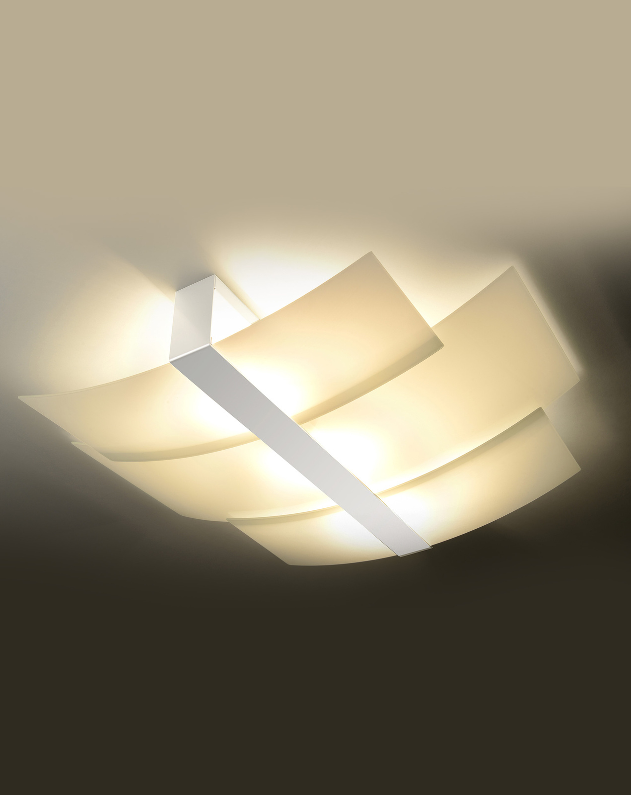 Plafon CELIA biała + 3x Żarówka LED E27 4000K Zimna 7,5W 650lm