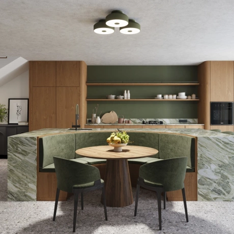 Plafon OMIQ zielony oliwkowy