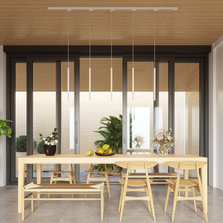 Lampa Wisząca, 5 punktowa, system szynowy 3 fazowy, PASTELO